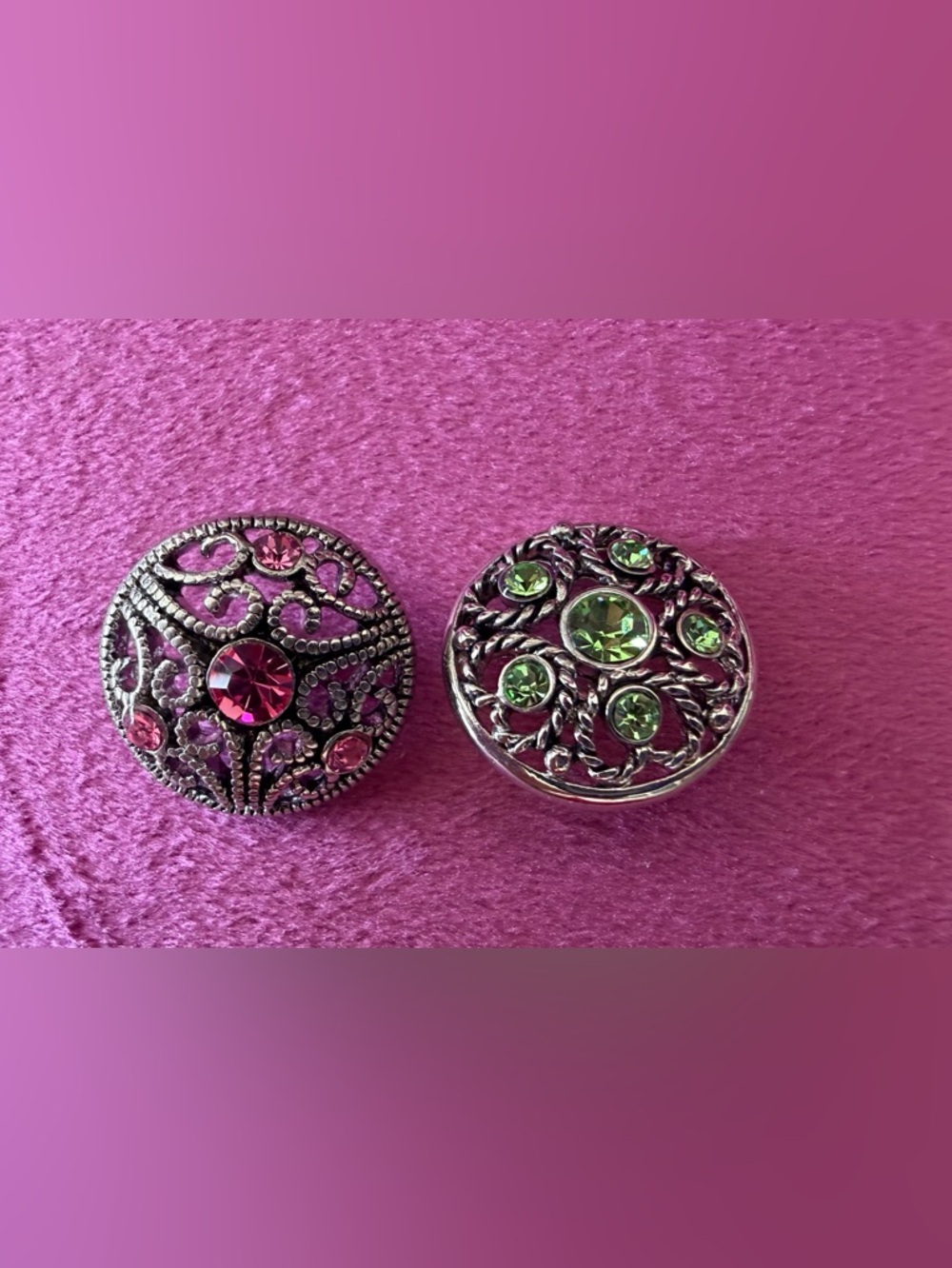 Ginger Snaps featuring Pink and Green Crystals